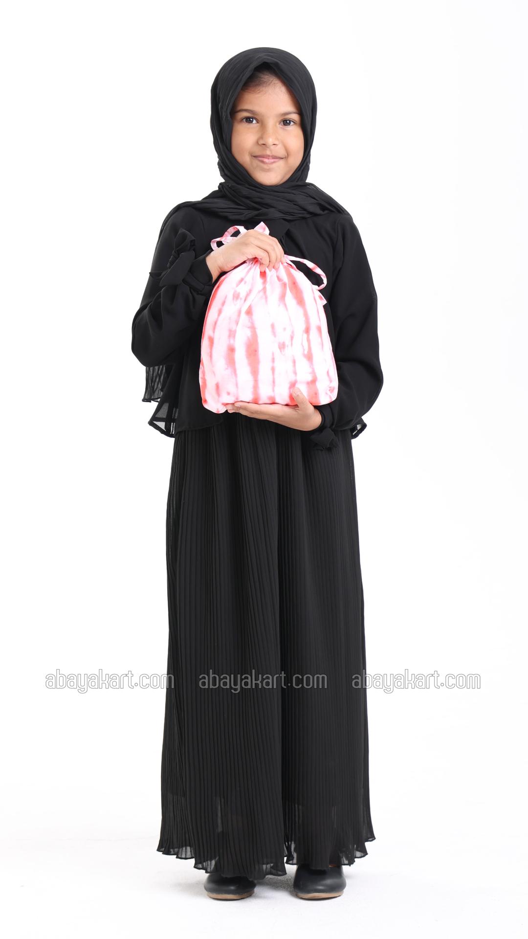 Kids Premium Islamic Prayer Dress With Abstract Print