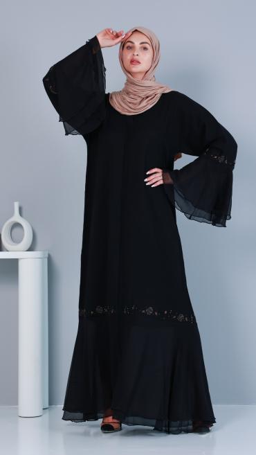 chinese dress ladies Maxi Dress for Women  Modest Long Sleeve Islamic Abaya Style